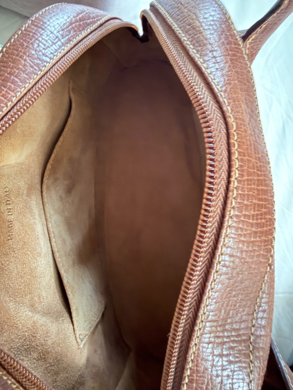 Loewe Rich Cognac Leather Bowler Handbag - Picture 6 of 8